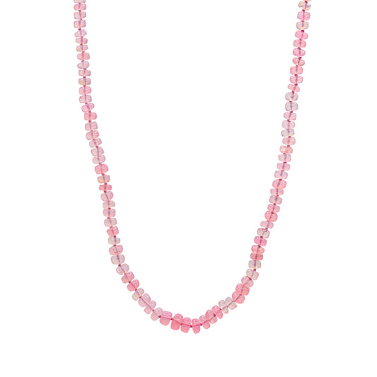 Neon Pink Opal Necklace