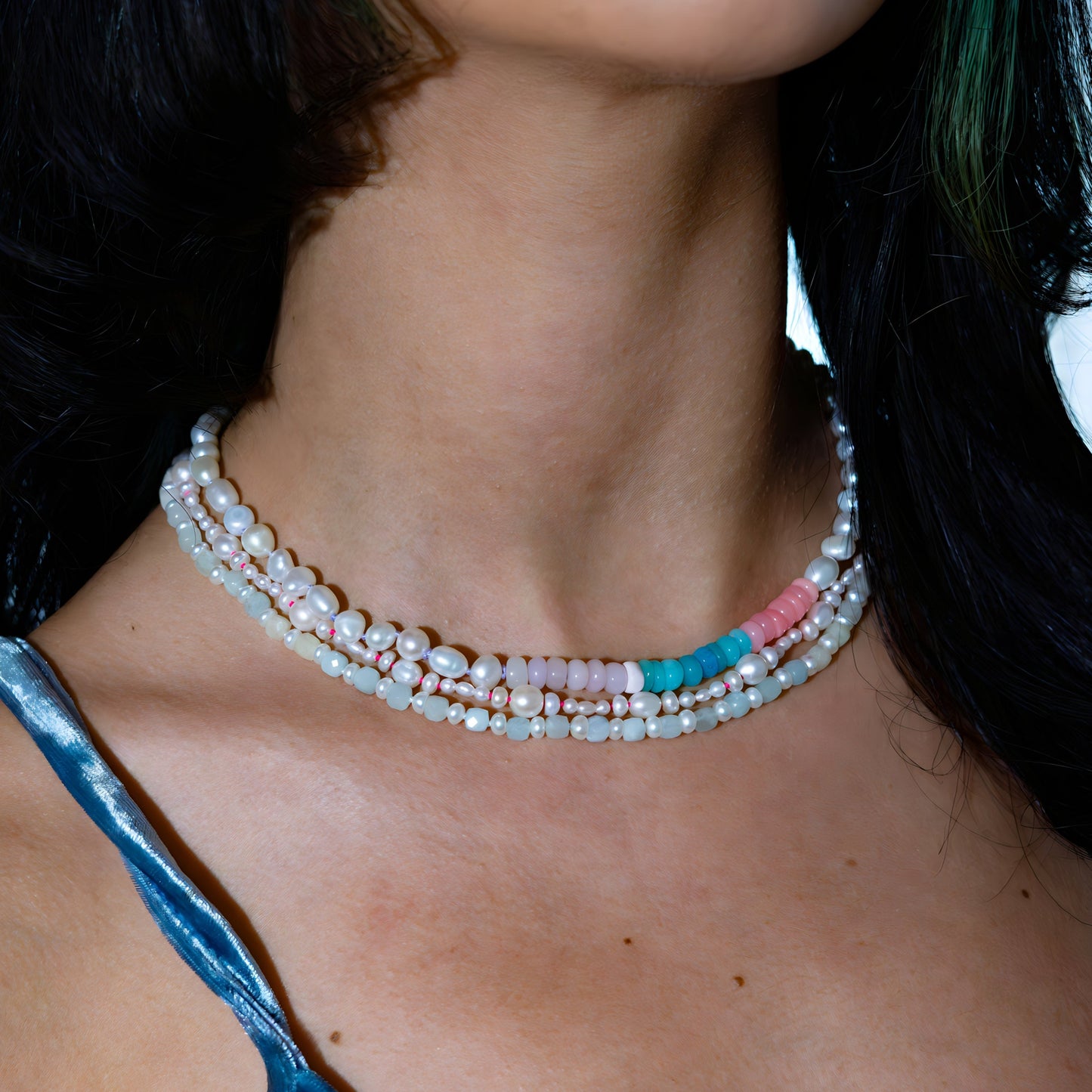 In The Middle x Opal Necklace