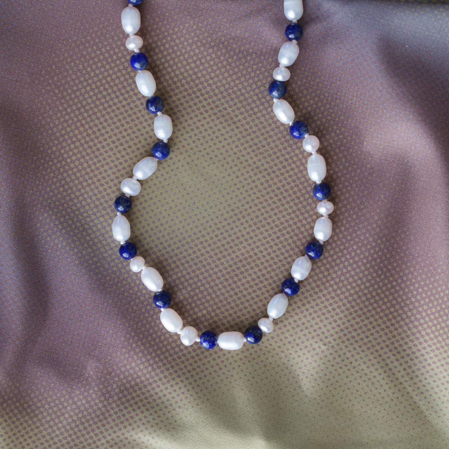 Sorta Symmetrical Lapis Necklace