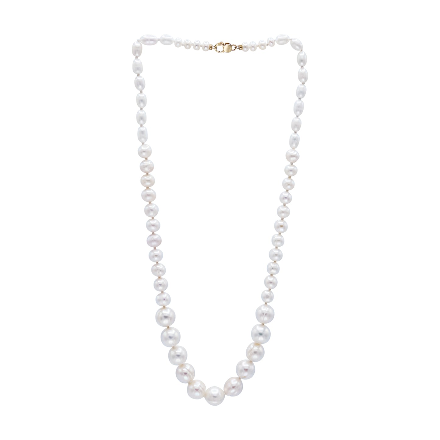 White Graduated Necklace