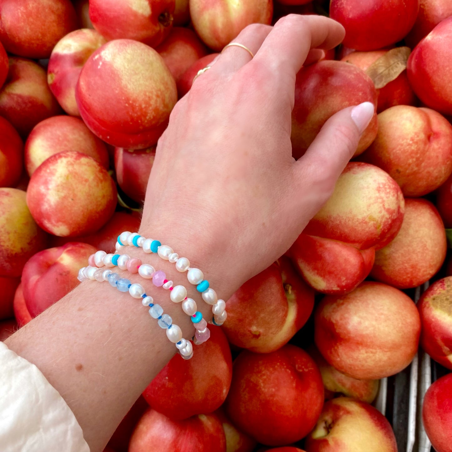 Morganite Cloud Bracelet